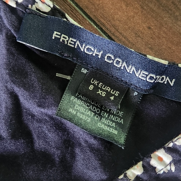 French Connection Aura Ditsy Poplin Puff Sleeve Dress💥💥💥 - Picture 6 of 7